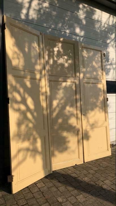 Antieke drieluik ensuitedeuren uit 1913, Ophalen, La belle porte, Jurgen.hoogenboezem@gmail.com, Binnendeur