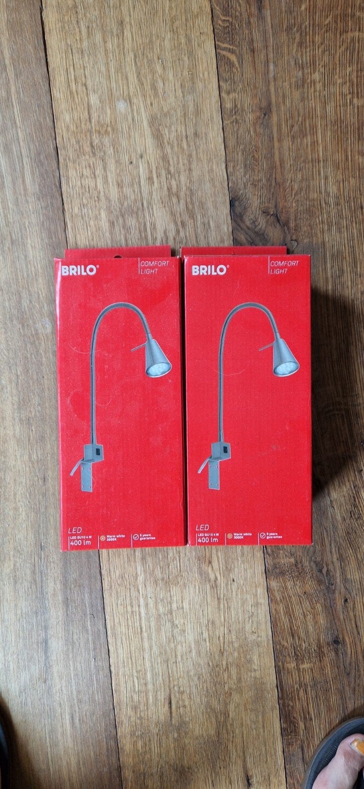 LED wand-/bedlampjes - nieuw!, Ophalen, LED, Bedlamp, Brilo