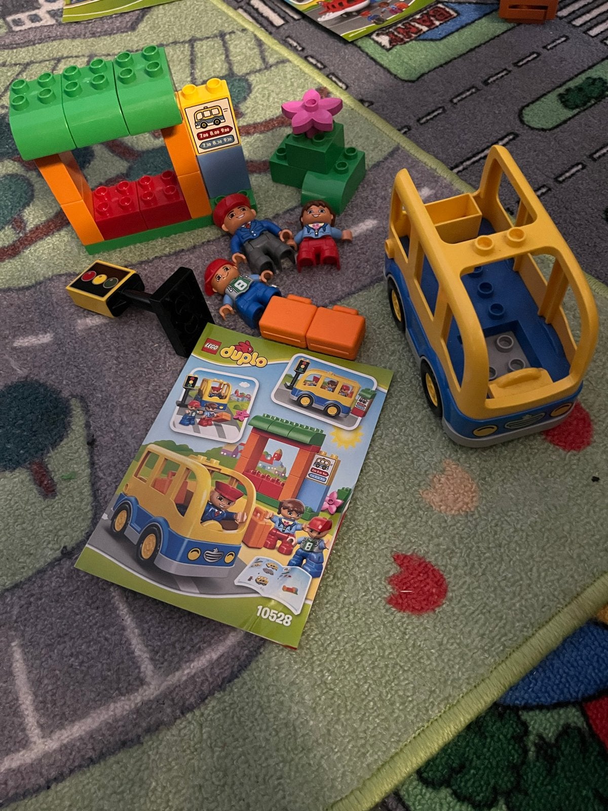 LEGO Duplo Bus Stop 10528 met figuren en instructies, Ophalen, Gebruikt, Overige merken
