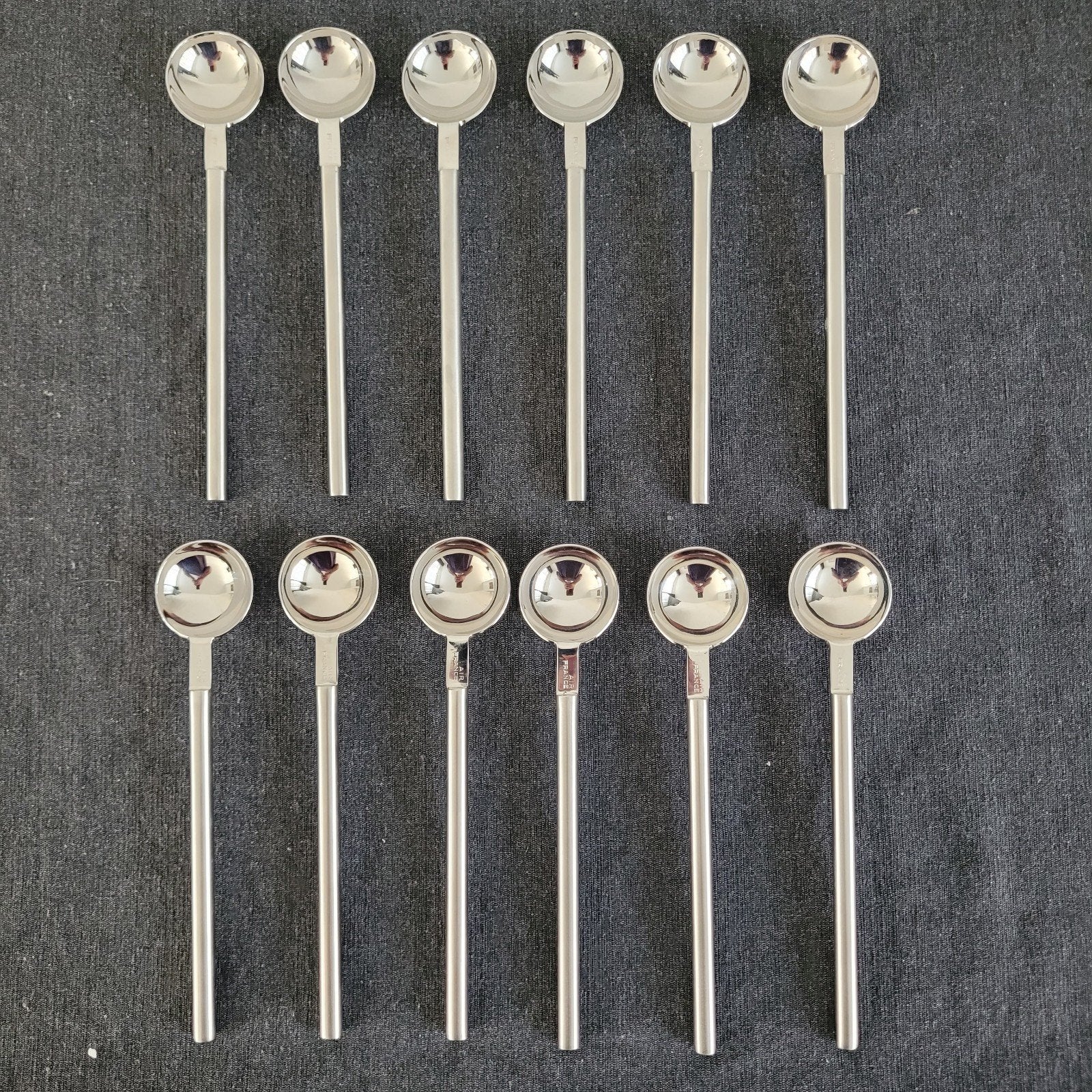 12 concorde air france Dessert lepels bestek Raymond Loewy, Ophalen of Verzenden