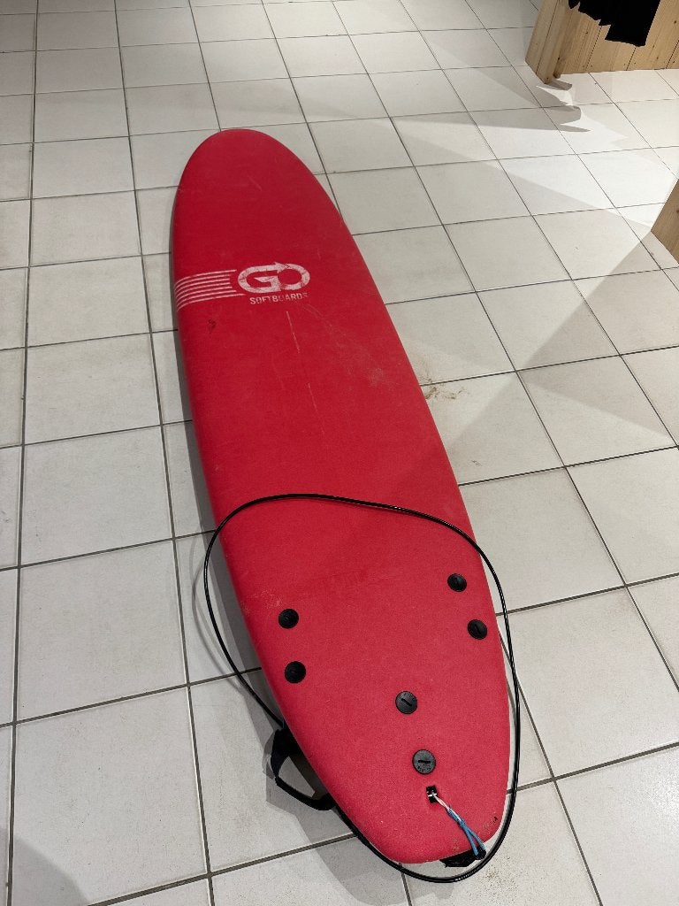 Softtop surfboard 7'6, 8'0, 8'6, Watersport en Boten, Ophalen, Longboard, Gebruikt, Met vinnen