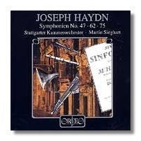HAYDN Symphonien no. 47 & 62 & 75 CD SIEGHART ORFEO, Ophalen of Verzenden, Classicisme, Gebruikt, Orkest of Ballet
