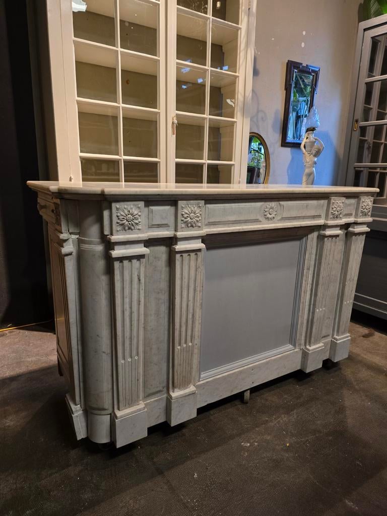 Antieke toonbank | kookeiland | sidetable van Marmer, Ophalen of Verzenden