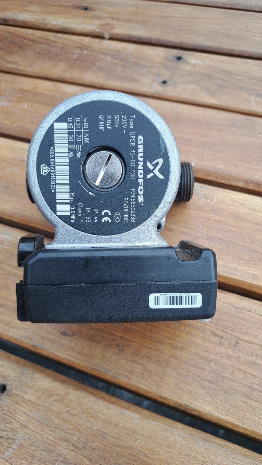 Grundfos circulatiepomp UPE 15-60 130 Nefit Topline/Remeha, Gebruikt, Minder dan 30 cm, Overige typen, Minder dan 60 cm