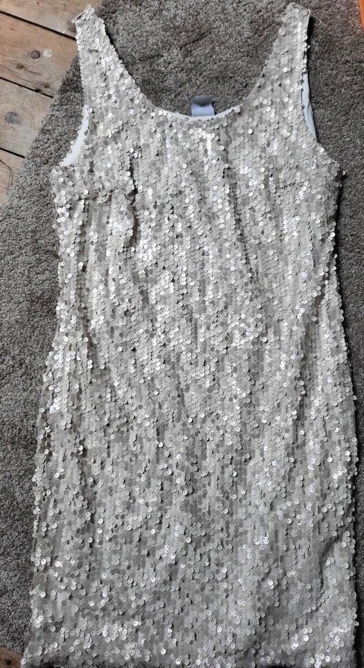 Beige pailletten jurk zara 38/40 M goud gala bruiloft feest, Maat 38/40 (M), Overige kleuren, Vero Moda, Ophalen of Verzenden