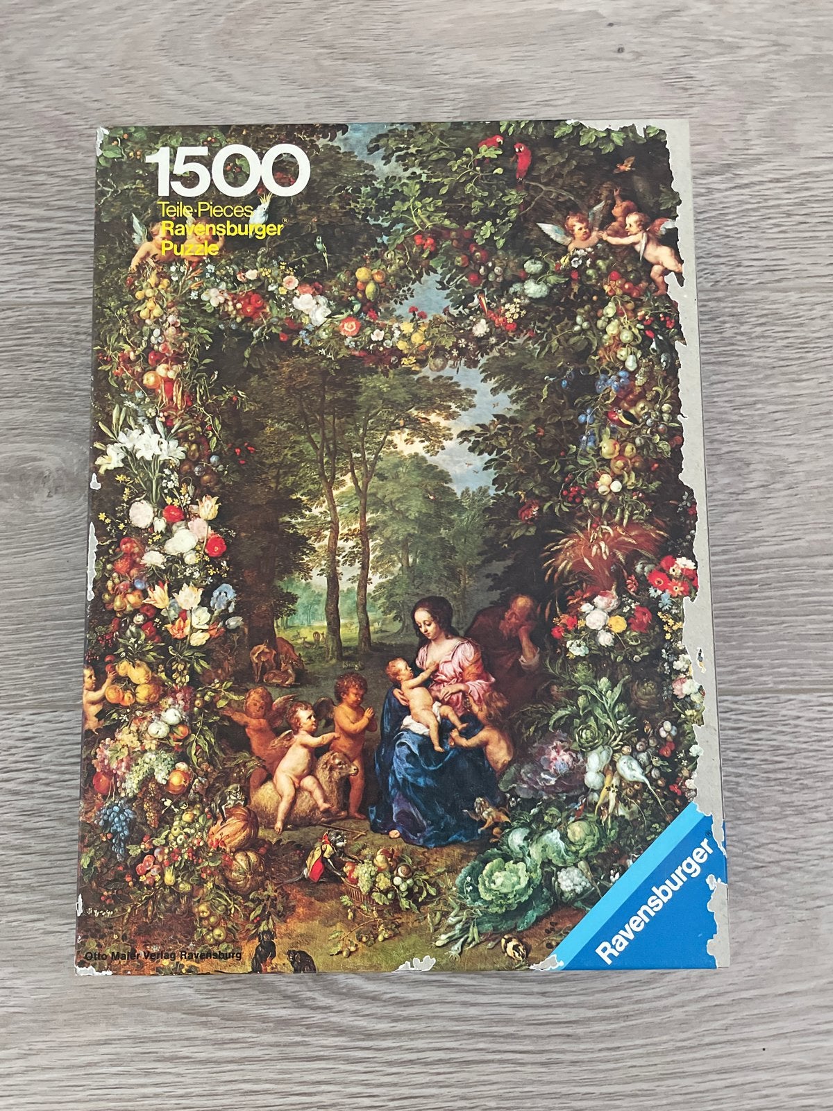 Ravensburger Legpuzzel 1500 stukjes - Bloemenkrans, Ophalen of Verzenden, Meer dan 50 stukjes, Gebruikt, 6 jaar of ouder