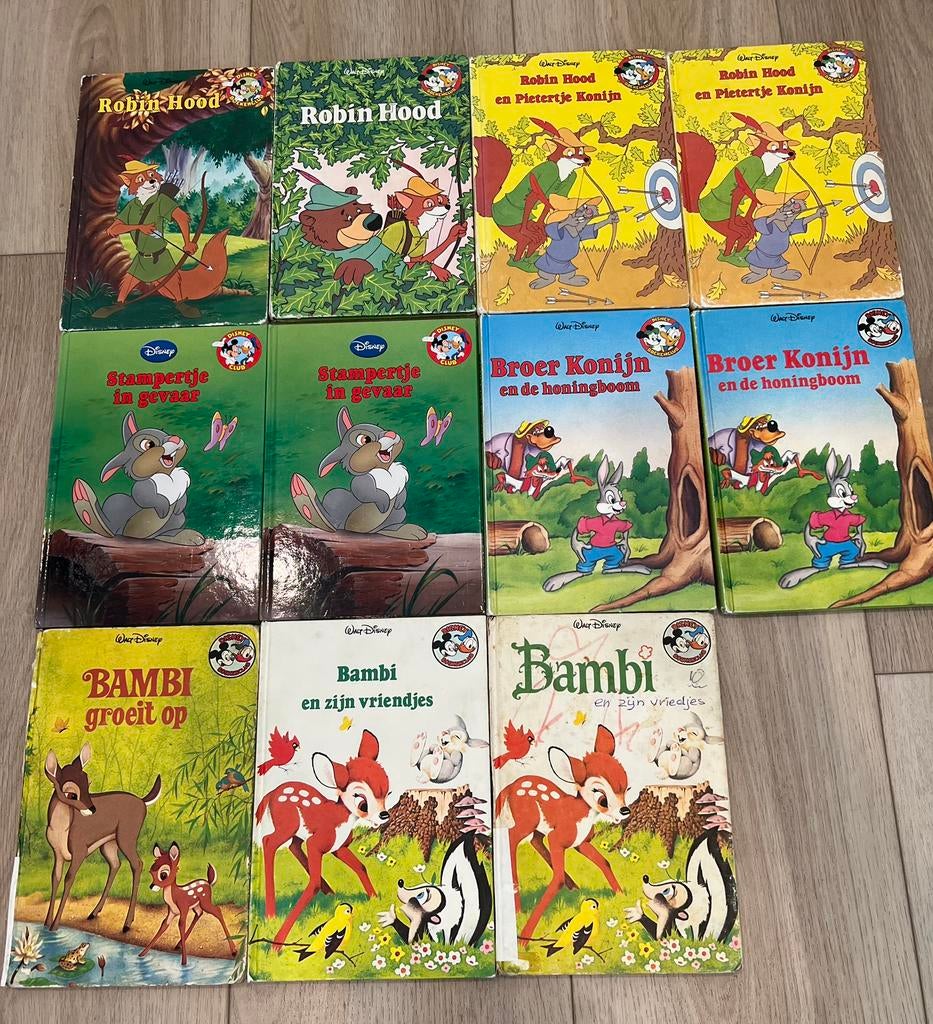 Disney Boekenclub Bambi, Robin Hood en Broer Konijn, Verzamelen, Disney, Ophalen of Verzenden, Bambi of Dumbo, Gebruikt, Overige typen