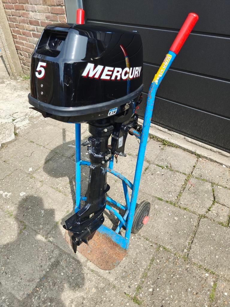 Mercury 5pk 4takt buitenboordmotor, Ophalen of Verzenden, Gebruikt, Motor en Techniek