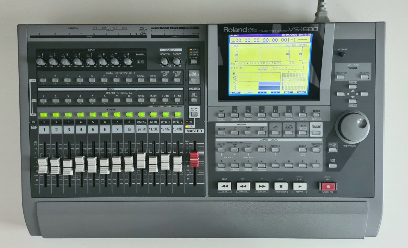 Roland VS-1680 Digital workstation, Ophalen of Verzenden, 20 kanalen of meer