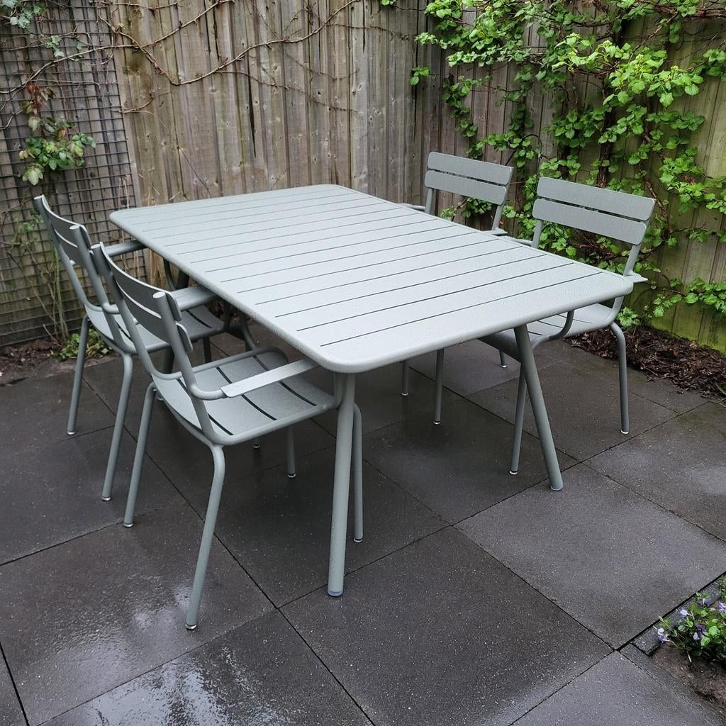 Nieuwe fermob Luxembourg tafels 165x100 uit voorraad, Ophalen, Nieuw, Rechthoekig, Aluminium