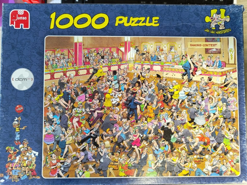 van Haasteren 1000 stukjes Stijldansen, Ophalen of Verzenden, 500 t/m 1500 stukjes, Zo goed als nieuw, Legpuzzel