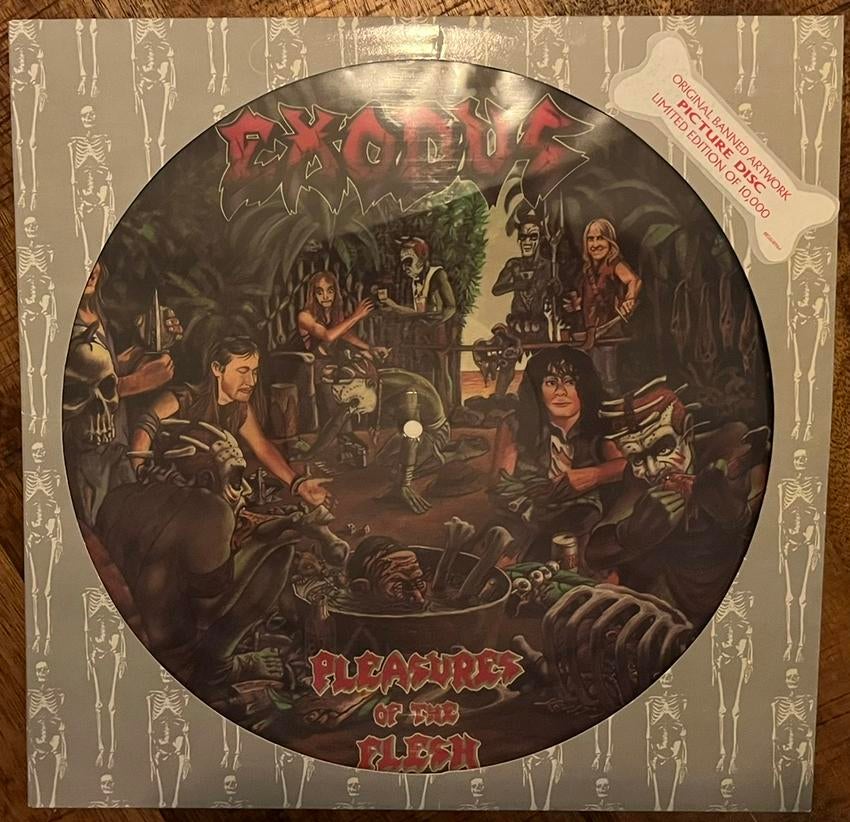 Exodus - Pleasures of the Flesh. Originele Picture Disc LP, Cd's en Dvd's, Vinyl | Hardrock en Metal, Ophalen of Verzenden, Zo goed als nieuw