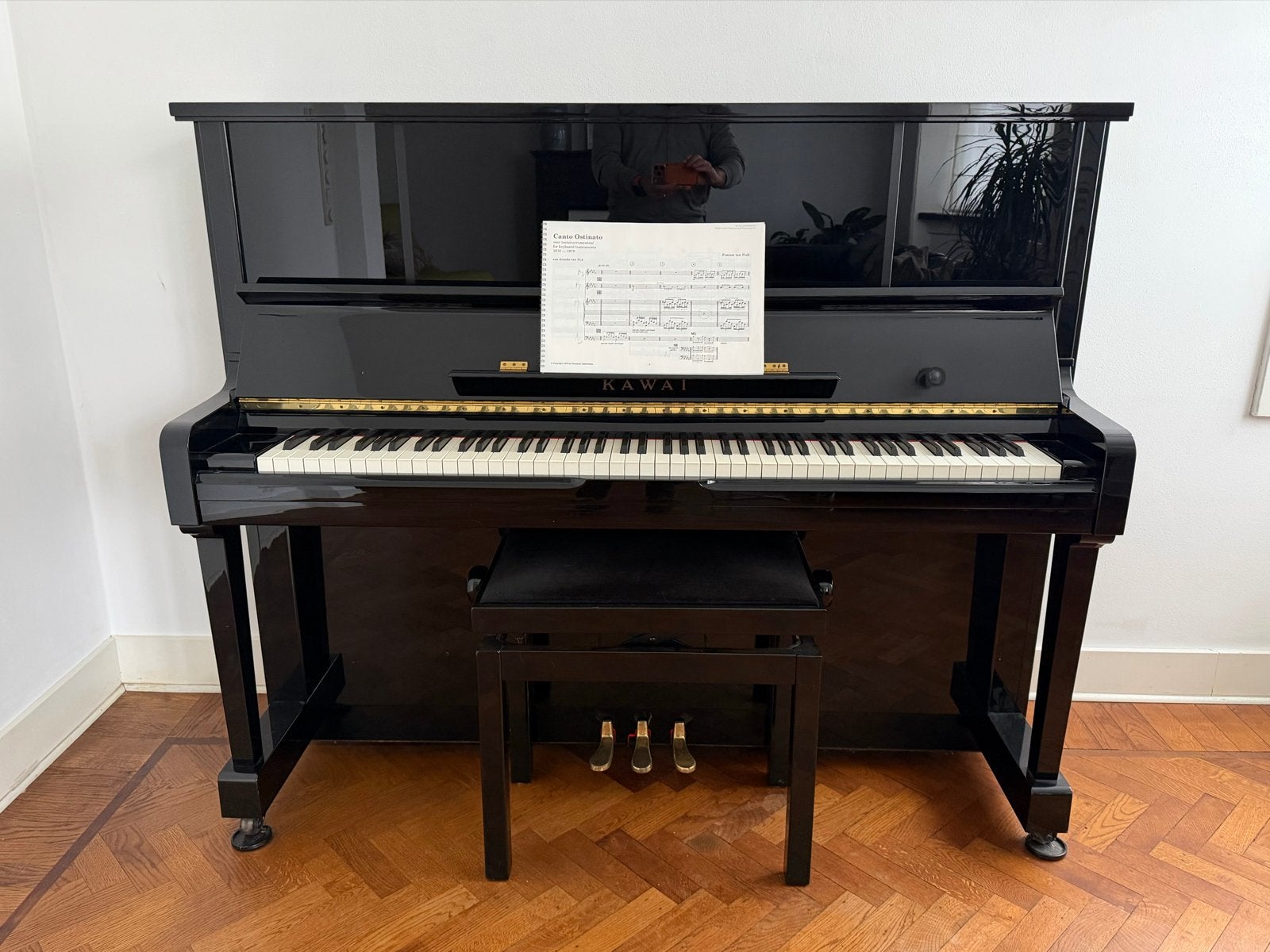 Kawai XO-2 Piano - Zwart hoogglans, Muziek en Instrumenten, Piano's, Ophalen, Zwart, Zo goed als nieuw, Piano