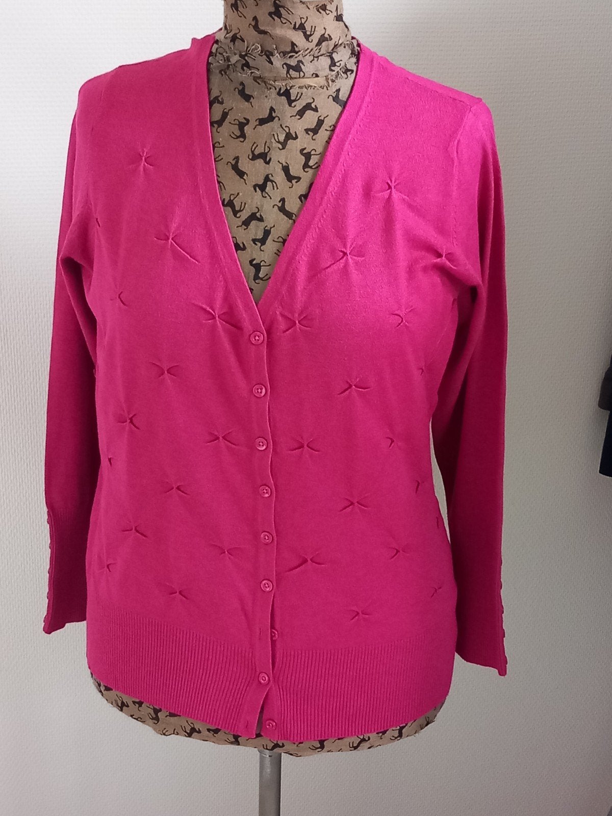 Witteveen vest roze/cyclaam maat 46/48, Kleding | Dames, Maat 46/48 (XL) of groter, Ophalen of Verzenden, Zo goed als nieuw, Witteveen