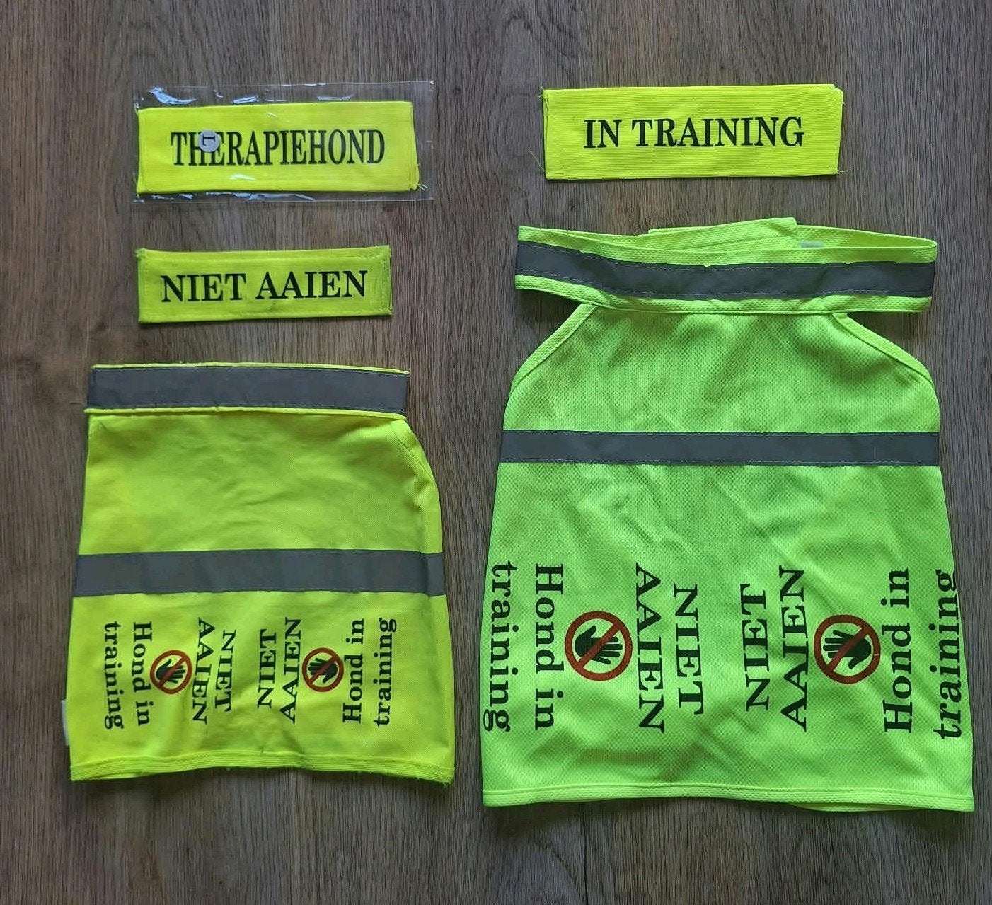 Diverse hesjes en riemsleeves, Ophalen of Verzenden, Gebruikt, Overige typen