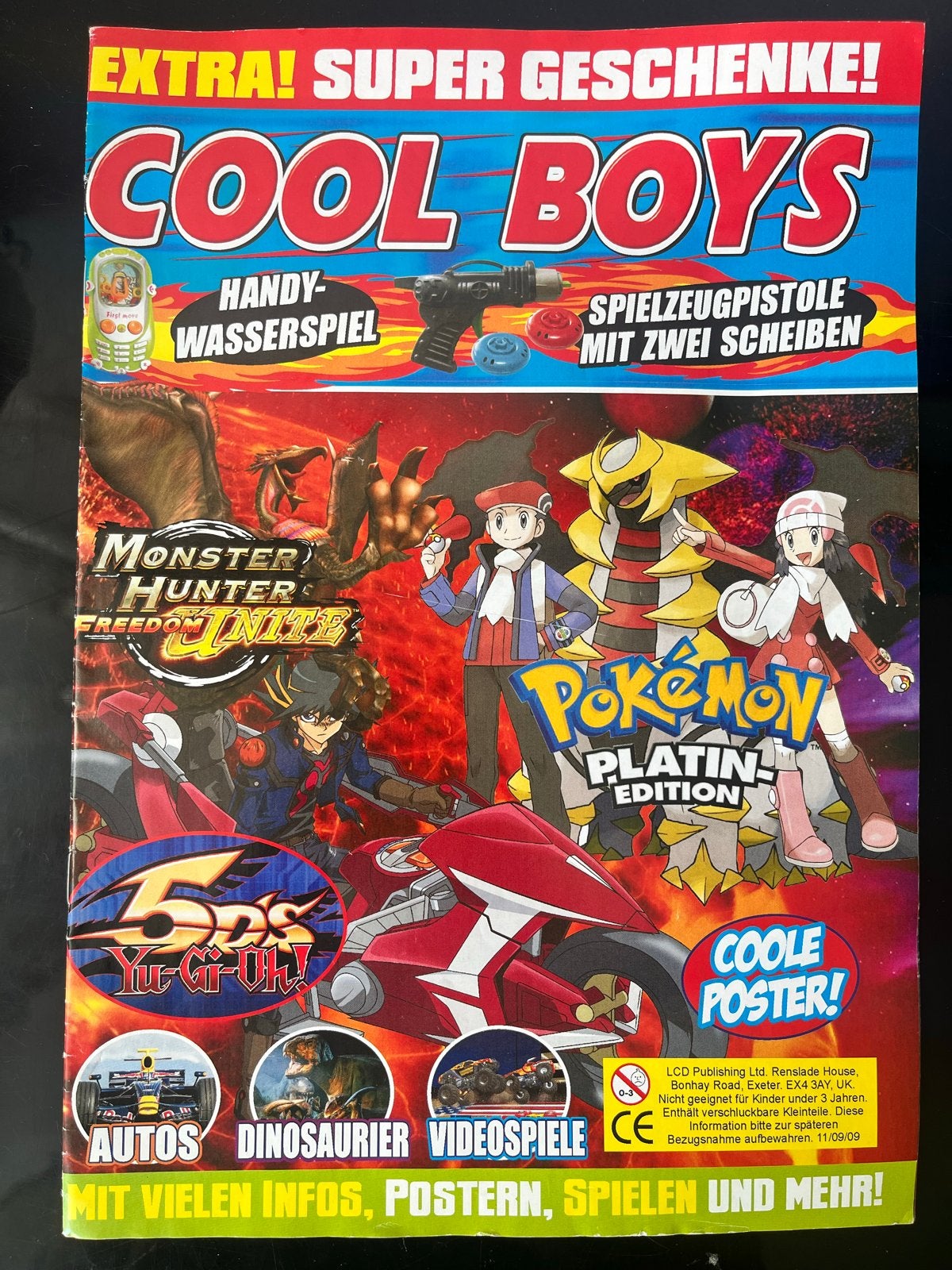 Cool Boys Tijdschrift met Pokémon en Yu-Gi-Oh! (2009, Duits), Ophalen of Verzenden, Zo goed als nieuw, Overige typen
