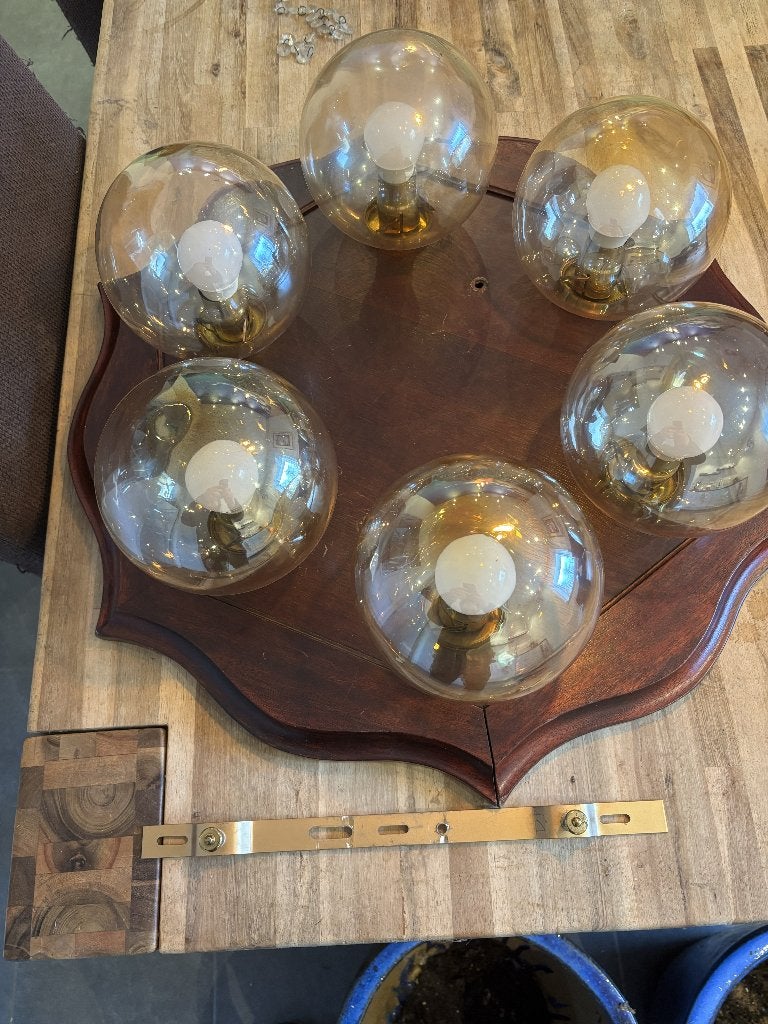 Plafond Lamp(en), Huis en Inrichting, Lampen | Hanglampen, Ophalen, Gebruikt, Glas