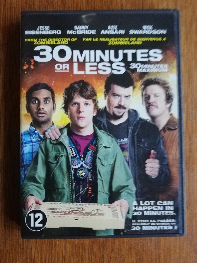 30 minutes or less - Aziz Ansari, Danny McBride, J.Eisenberg, Vanaf 16 jaar, Ophalen of Verzenden, Gebruikt
