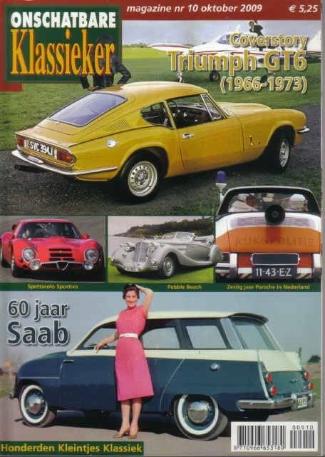 OK 10 2009 : Triumph GT6 - Peugeot 404 - Porsche - Saab, Ophalen of Verzenden, Gelezen, Algemeen
