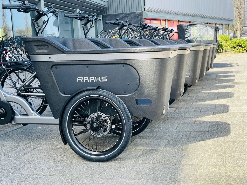 Fietshokje Raaks: Raaks Rover elektrische bakfiets, Huif, Niet ingevuld, Nieuw, Ophalen of Verzenden