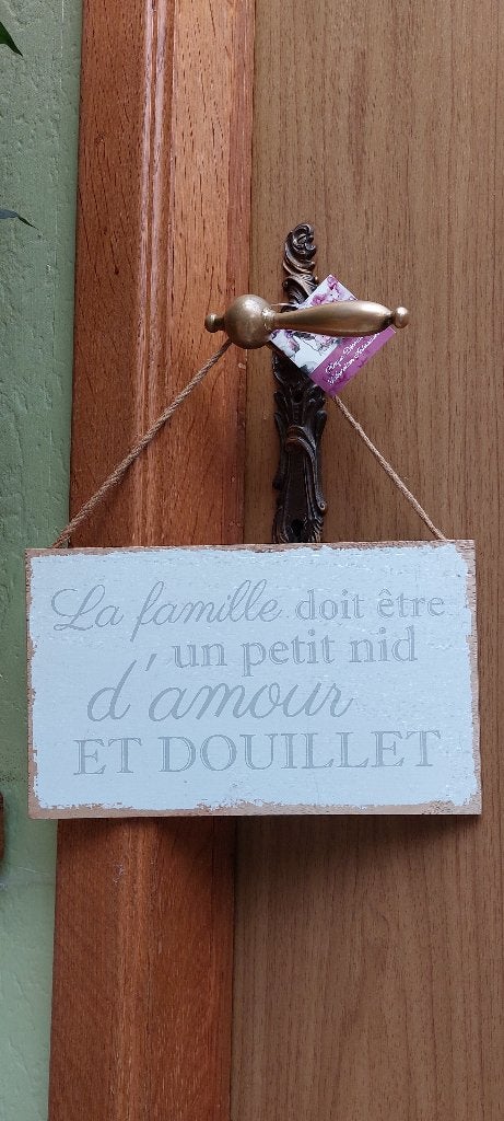 Tekstbord / bord met spreuken decoratie huis, Tekstbord, Met ophangmogelijkheid, Nieuw, Ophalen of Verzenden