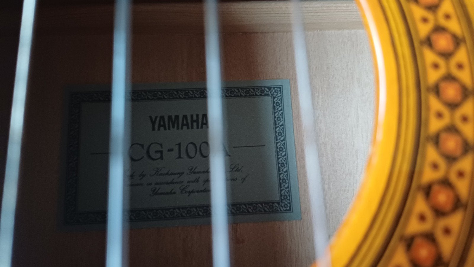 Yamaha CG 100A Akoestische Gitaar met Hoes, Ophalen, Gebruikt, Klassieke of Spaanse gitaar, Met koffer