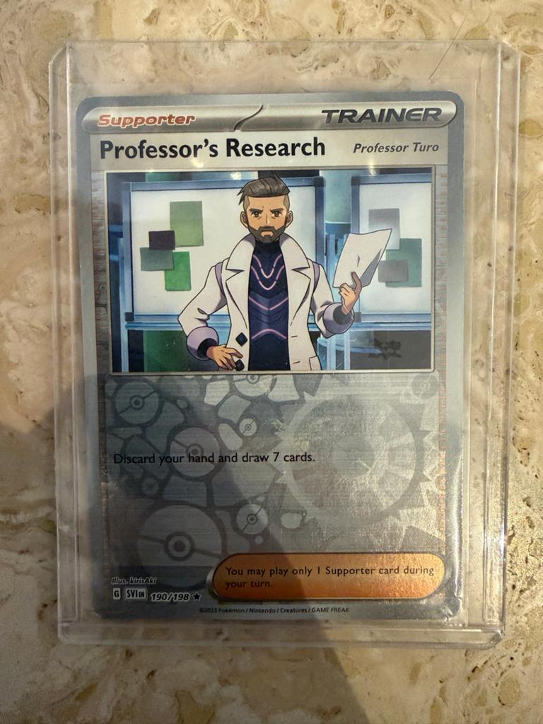 Professor's Research 190/198 Reverse Holo Pokémon Kaart, Ophalen, Zo goed als nieuw, Losse kaart, Foil