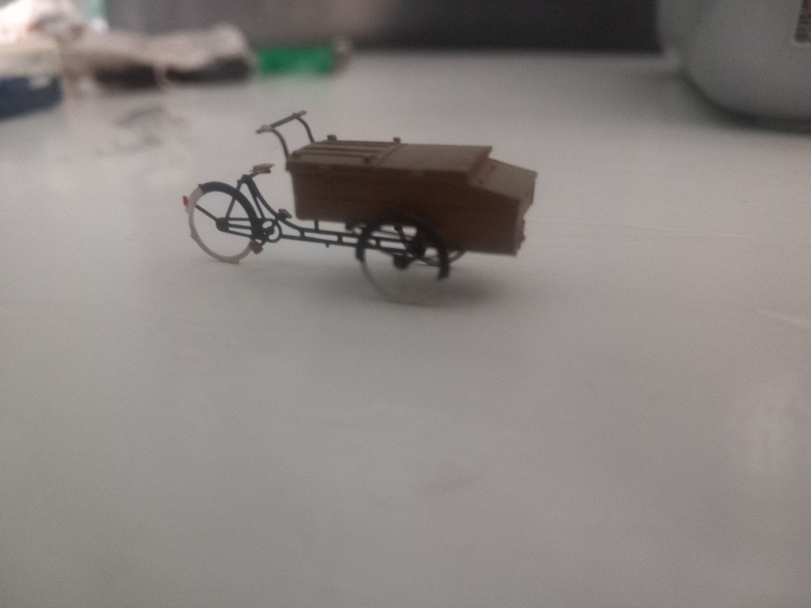 artitec bakkers bakfiets h0 1:87, Hobby en Vrije tijd, Ophalen, Zo goed als nieuw, Overige merken