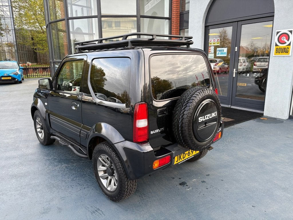 Suzuki JIMNY 1.3 Rhino 4X4 LEDER LMV AIRCO, Auto's, Suzuki, Gebruikt, Euro 6, 4 stoelen, Zwart