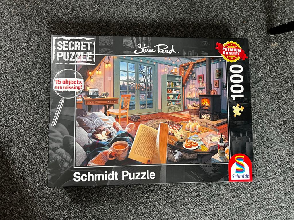 Schmidt Secret Puzzle Stone Read 1000 stukjes, Ophalen of Verzenden, 500 t/m 1500 stukjes, Zo goed als nieuw, Legpuzzel