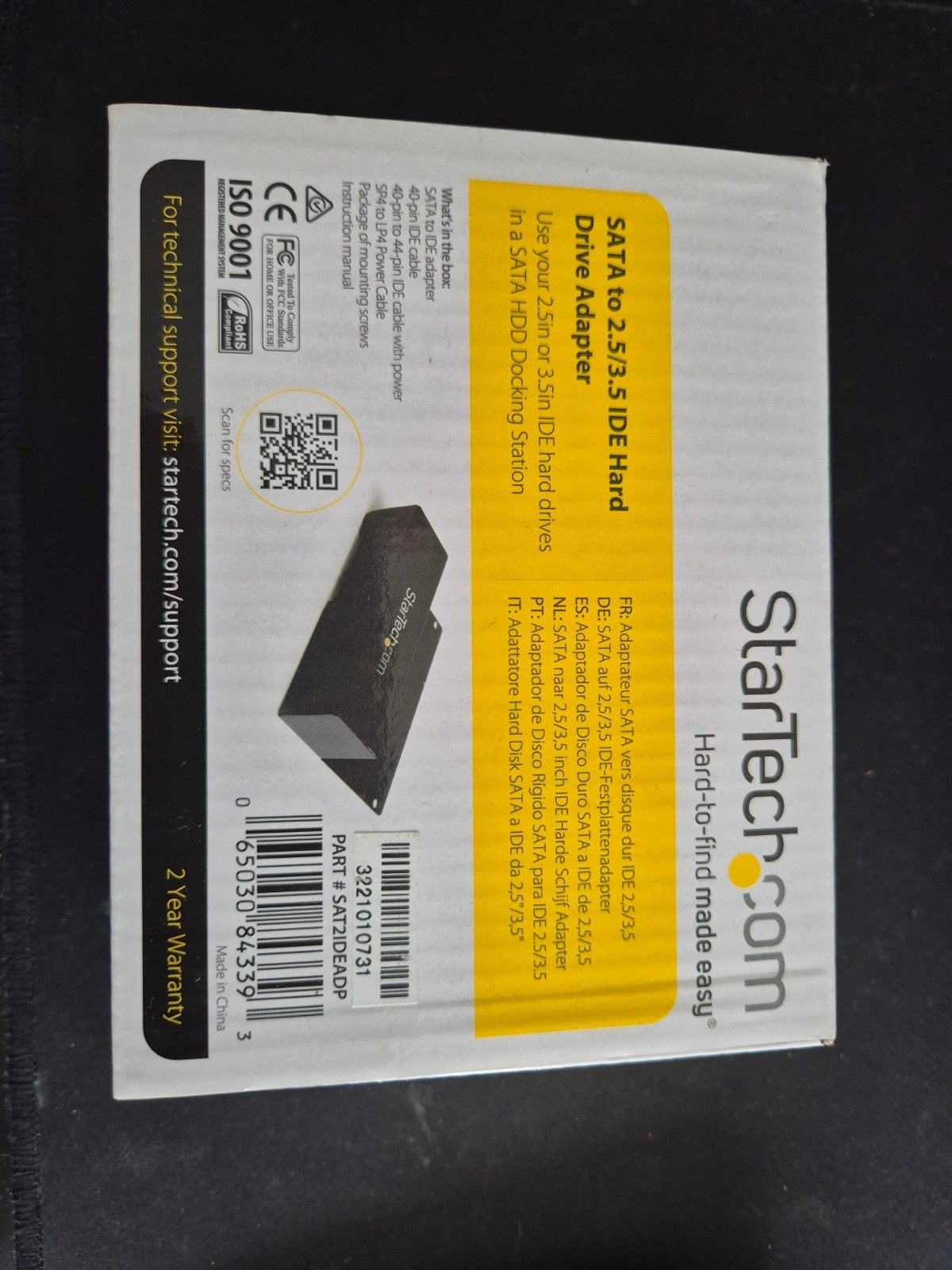 StarTech SATA naar IDE Drive Adapter - Nieuw in doos, Intern, Server, Nieuw, Ophalen of Verzenden