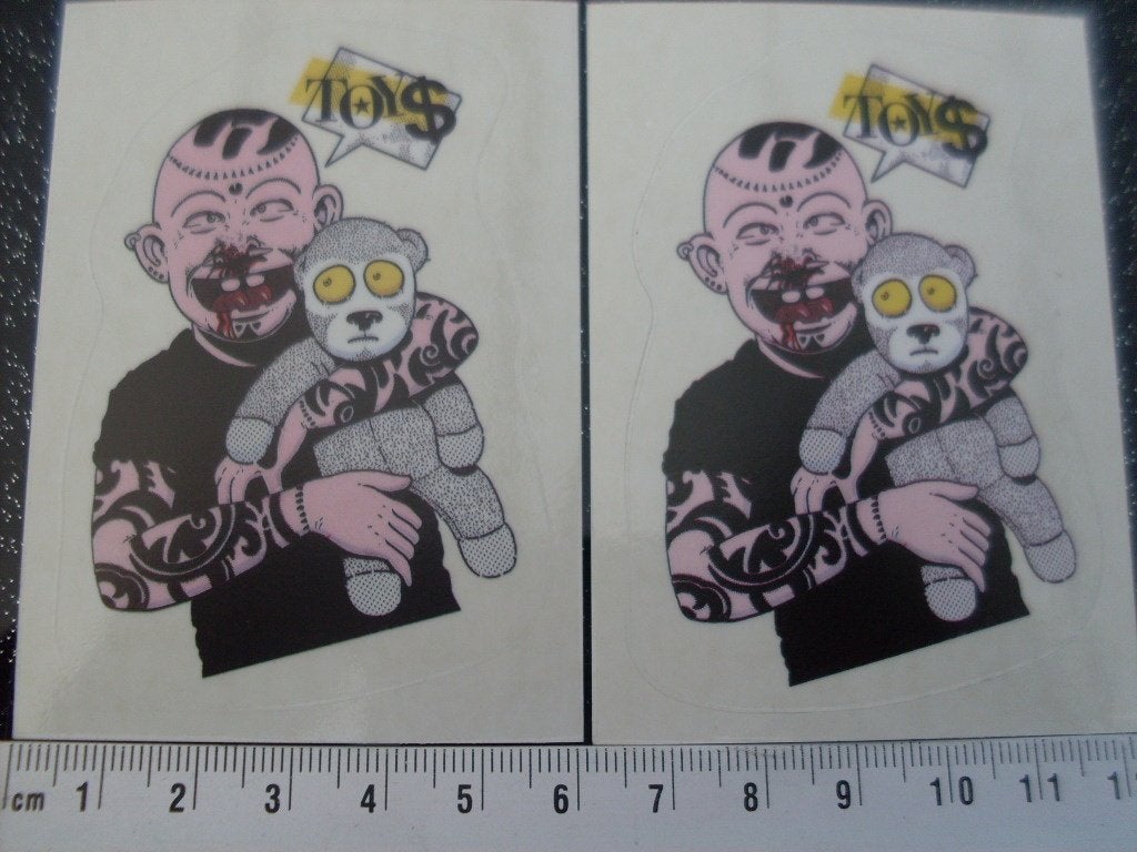 2x panini sticker toys beertje teddybeer tatoeages tattoo, Verzenden, Zo goed als nieuw, Overige typen