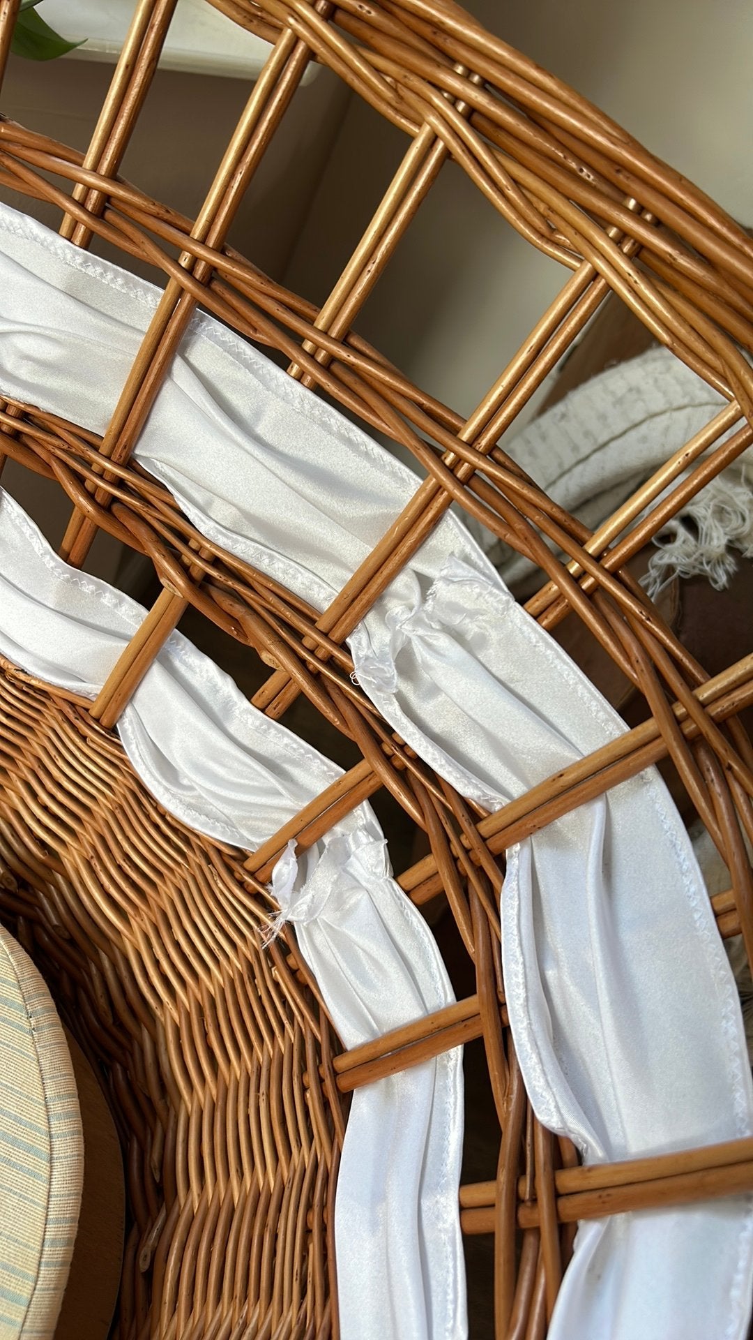Vintage rotan wieg met matrasje, Ophalen