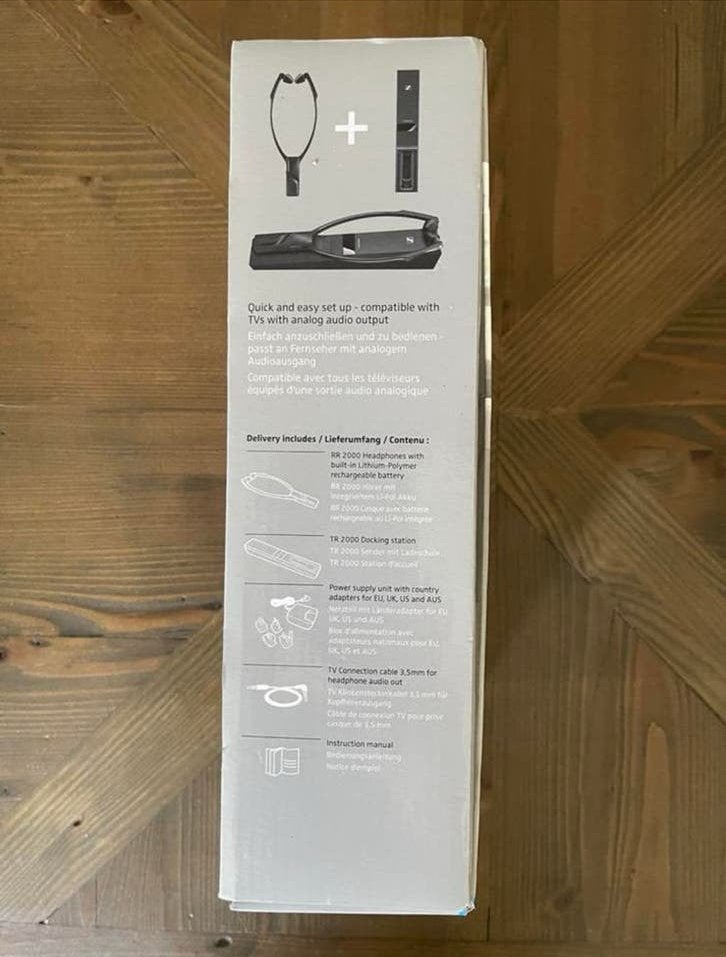 Sennheiser RS 2000 Draadloze TV Hoofdtelefoon, Sennheiser, Zo goed als nieuw, Draadloos, Op oor (supra aural)
