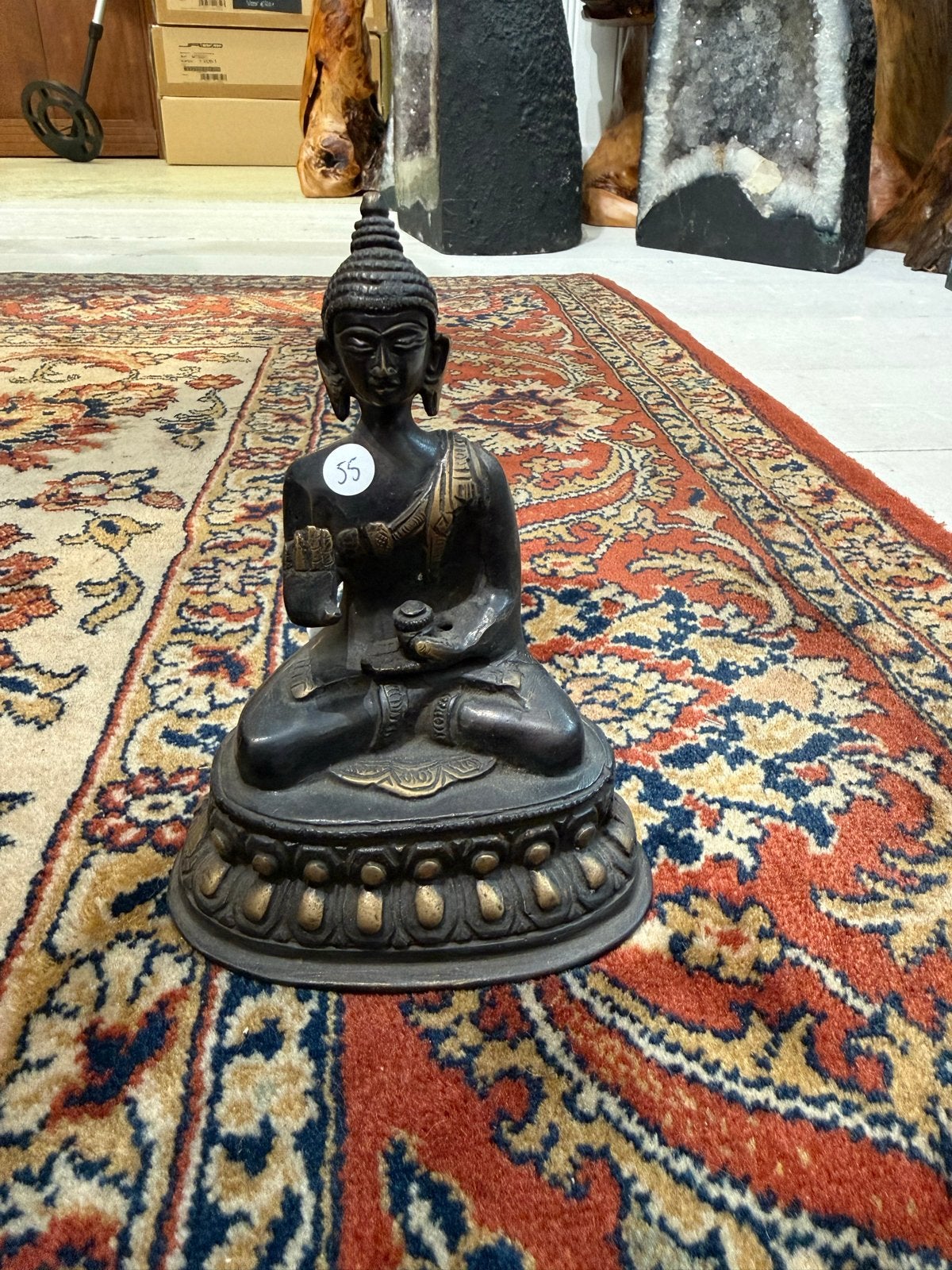 Antiek Boeddha Beeld - Bronskleurig, Ophalen