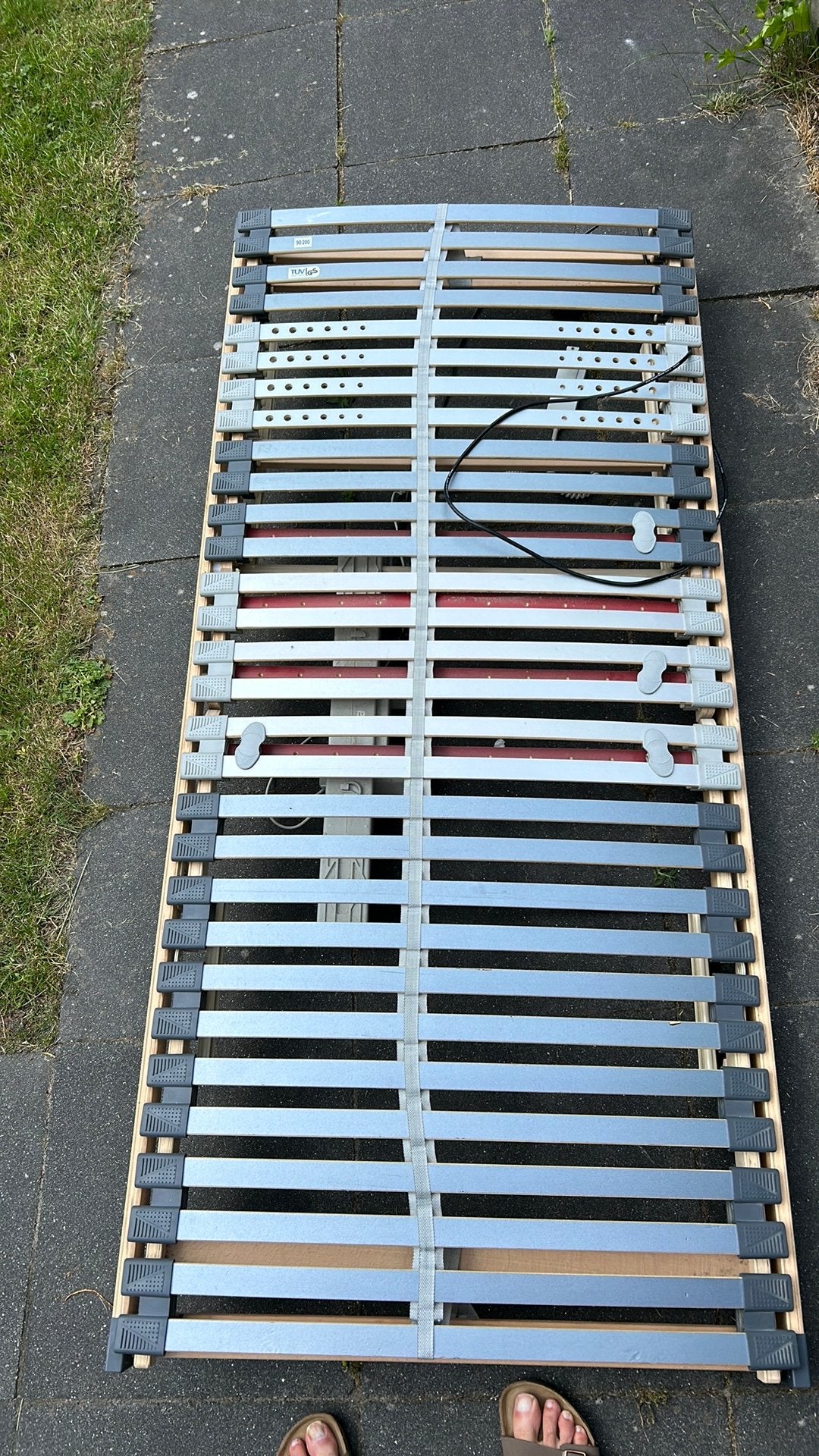 Elektrische lattenbodem 90x200 cm met afstandsbediening, Huis en Inrichting, Slaapkamer | Matrassen en Bedbodems, Ophalen, Gebruikt