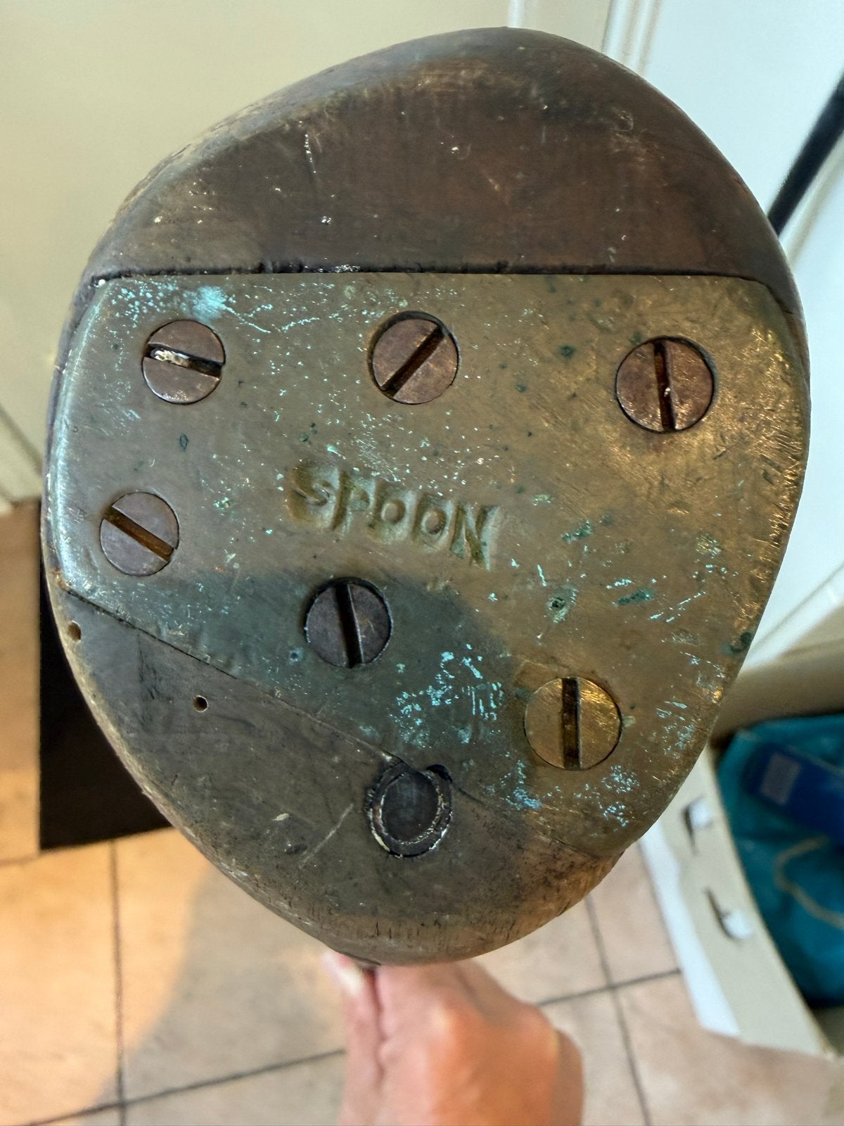 Vintage Houten Golfclub 'Spoon' - Antieke Driver, Ophalen, Gebruikt
