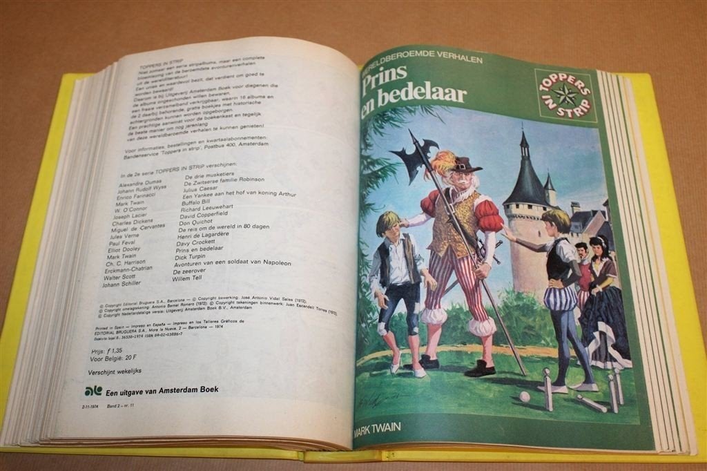 Toppers in Strip — Complete Map 2 met 16 Delen 1974, Boeken, Stripboeken, Eén stripboek, Ophalen of Verzenden, Gelezen