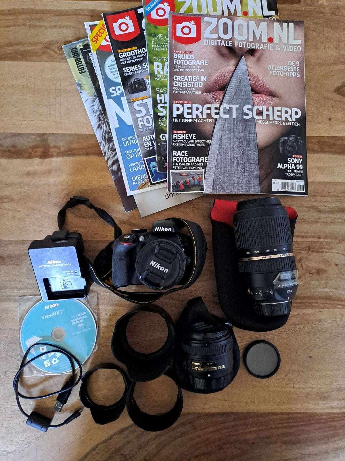 Nikkon D3300 met accessoires, Ophalen of Verzenden, Canon, Geen optische zoom