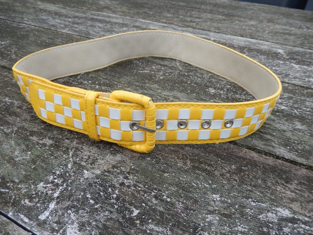 Kleurrijke geblokte riem, Kleding | Dames, Overige kleuren, 3 tot 5 cm, Minder dan 80 cm, Tailleriem