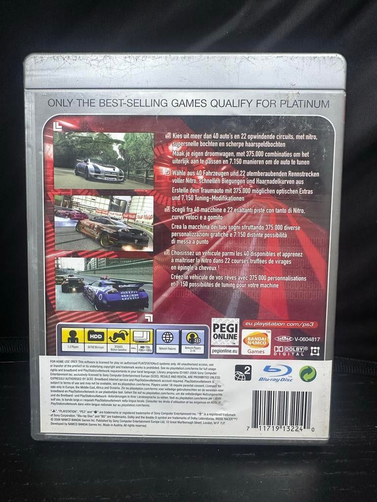 Ridge Racer 7 Platinum - PlayStation 3 (PS3), S, 1 speler, Racen en Vliegen, Ophalen of Verzenden