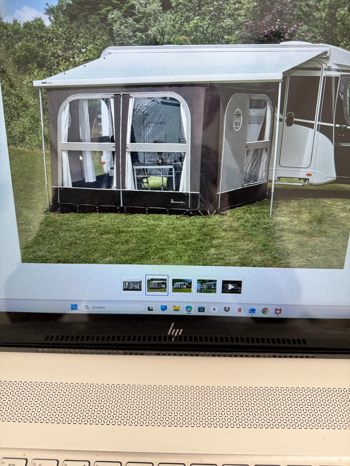 Zo goed als nieuwe voortent voor caravan of camper, Ophalen, Zo goed als nieuw, Polyester, Isabella