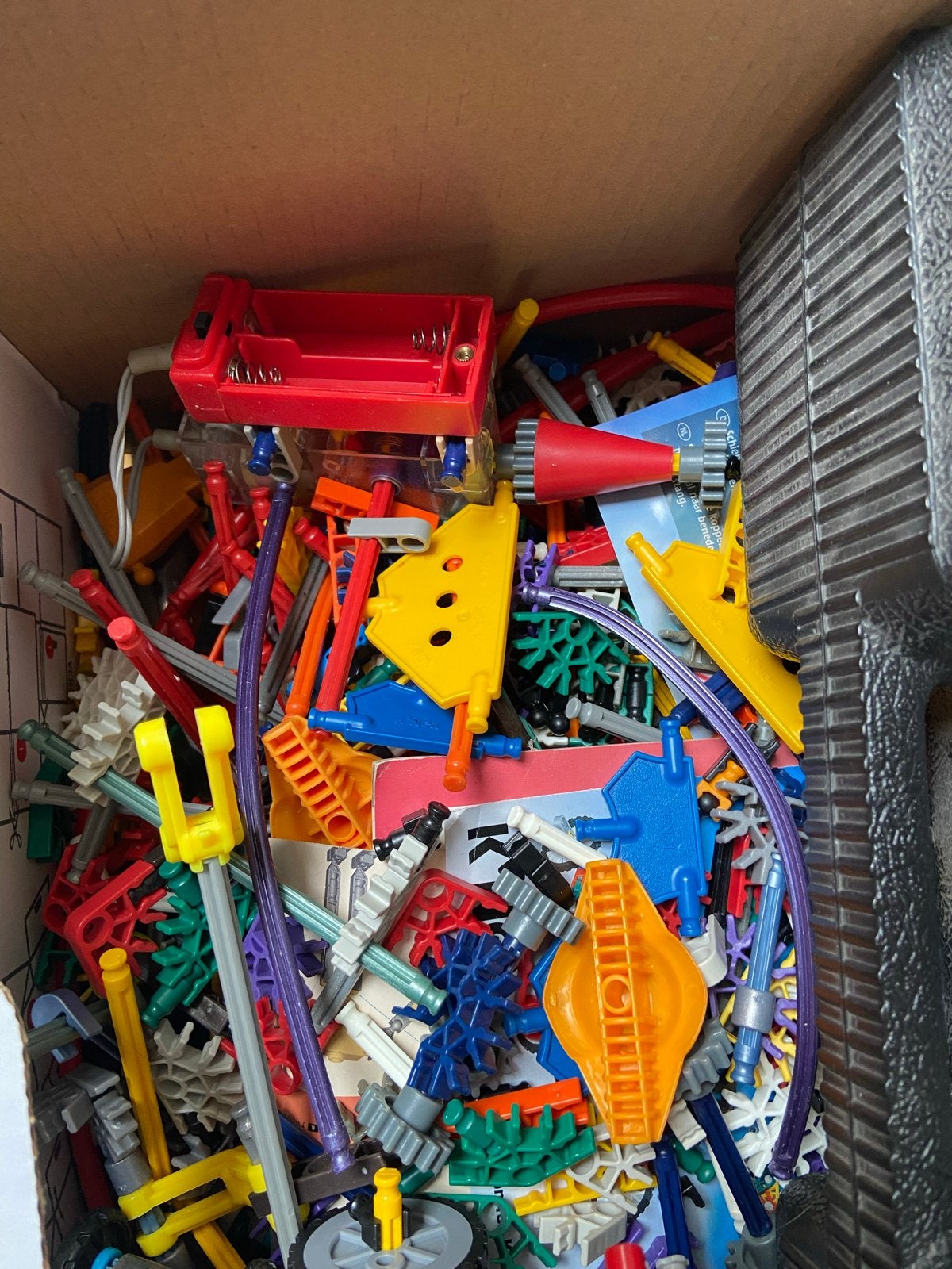 Grote doos K'nex bouwblokken en onderdelen, Kinderen en Baby's, Speelgoed | Bouwstenen, Ophalen, Gebruikt, K'nex