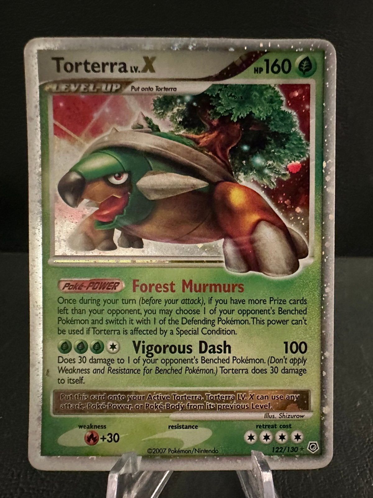Pokemon diamond & pearl torterra lv x 122/130, Ophalen of Verzenden, Zo goed als nieuw