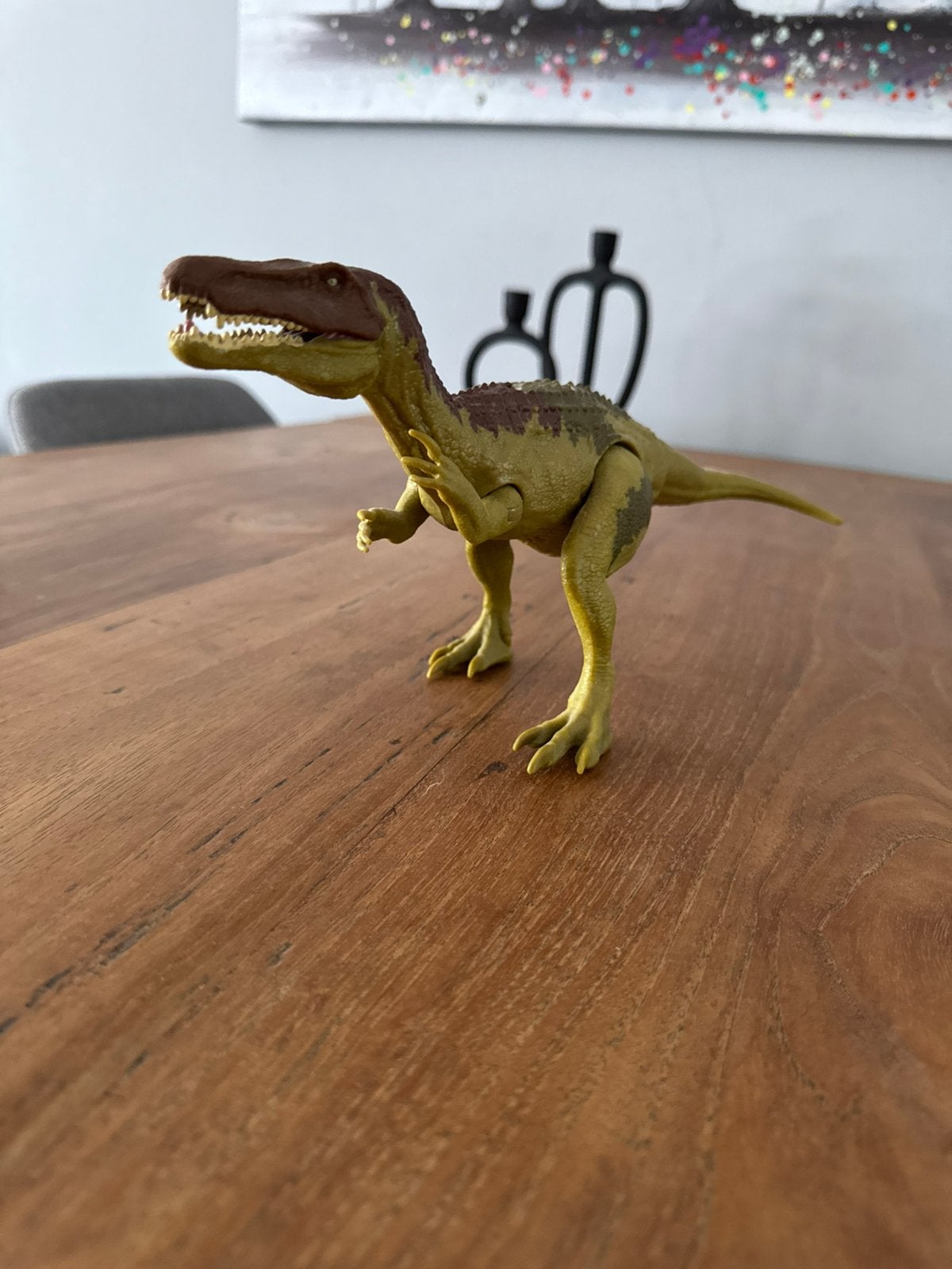 Jurassic world baryonyx en ankylosaurus, Ophalen of Verzenden, Zo goed als nieuw, Beeldje of Figuurtje