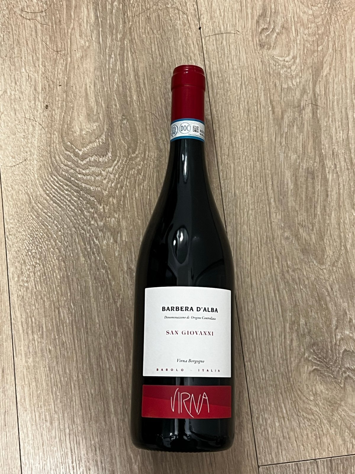 Virna Barbera d'Alba Superiore 2021 San Giovanni, Ophalen, Nieuw, Italië, Rode wijn