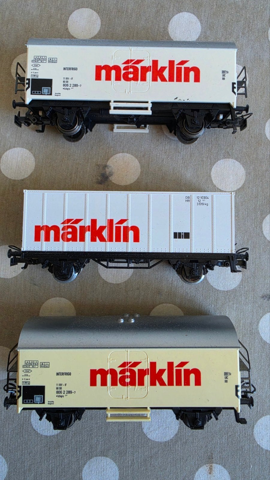Märklin H0 Goederenwagons (3 stuks) - Interfrigo/DB, Ophalen of Verzenden