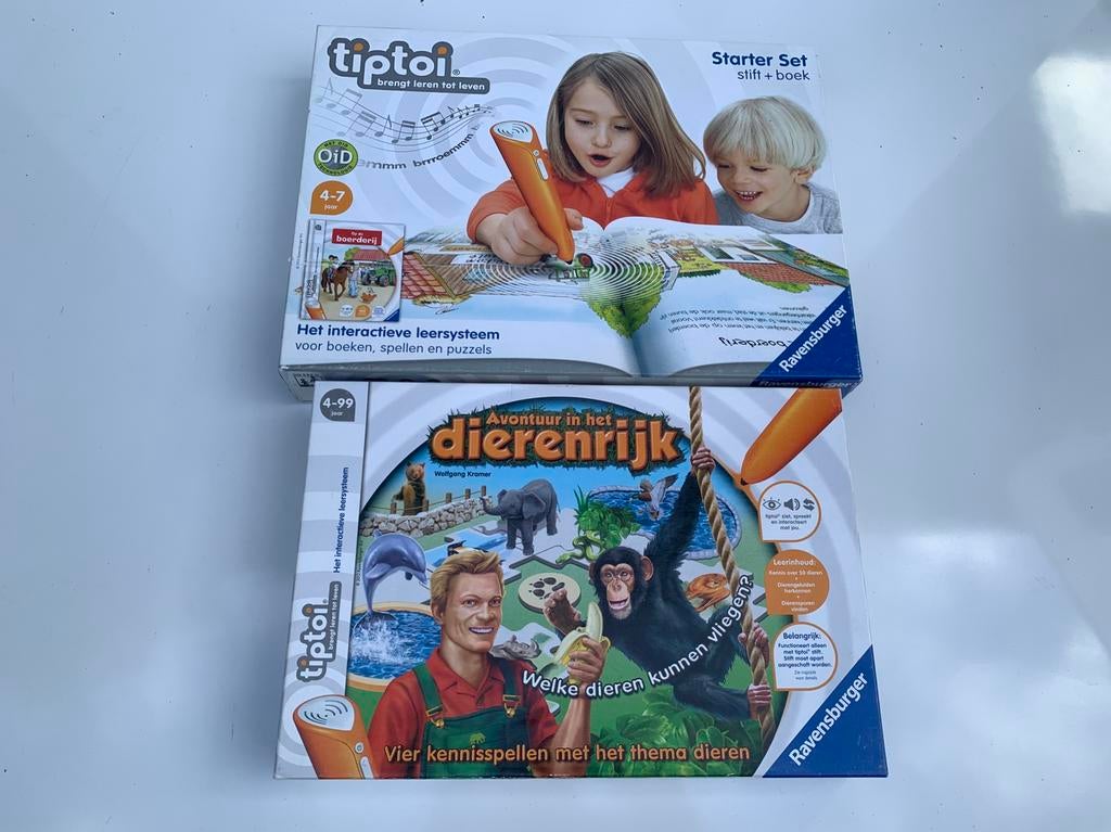 Tiptoi Starterset + Dierenrijk + Boerderij, Boeken, Gezondheid, Dieet en Voeding, Zo goed als nieuw, Ophalen of Verzenden