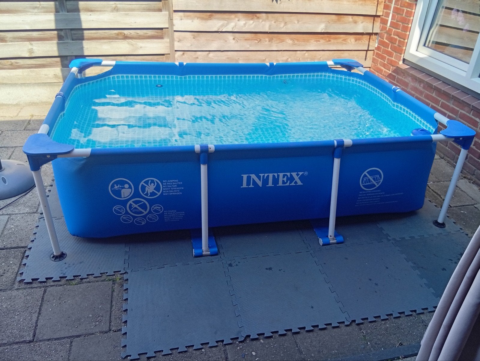 Intex Opzetzwembad met filterpomp en filters, Tuin en Terras, Zwembaden, Ophalen, Gebruikt, Minder dan 80 cm, Minder dan 200 cm