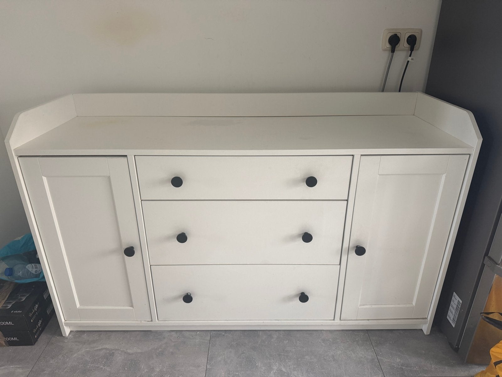 Ikea Hauga buffetkast, Ophalen, Gebruikt, 100 tot 150 cm, Met lade(s)